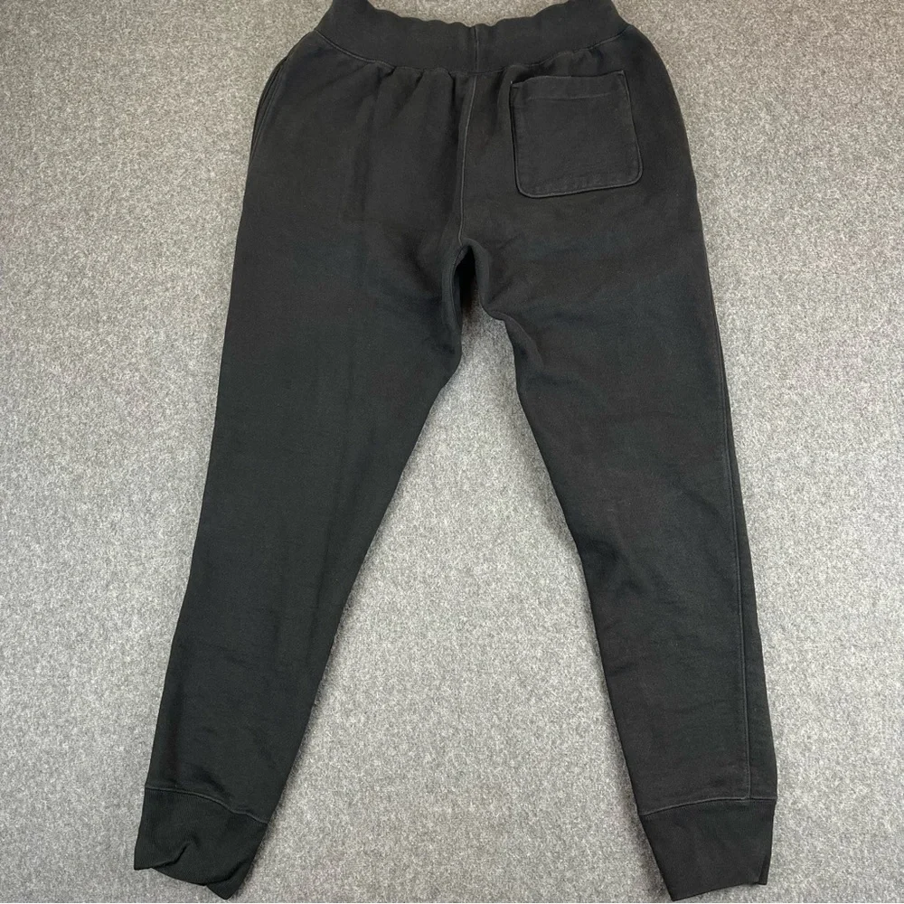 Vintage Champion Sweatpants Mens Medium Black Big Logo Reverse Weave 90s Y2K